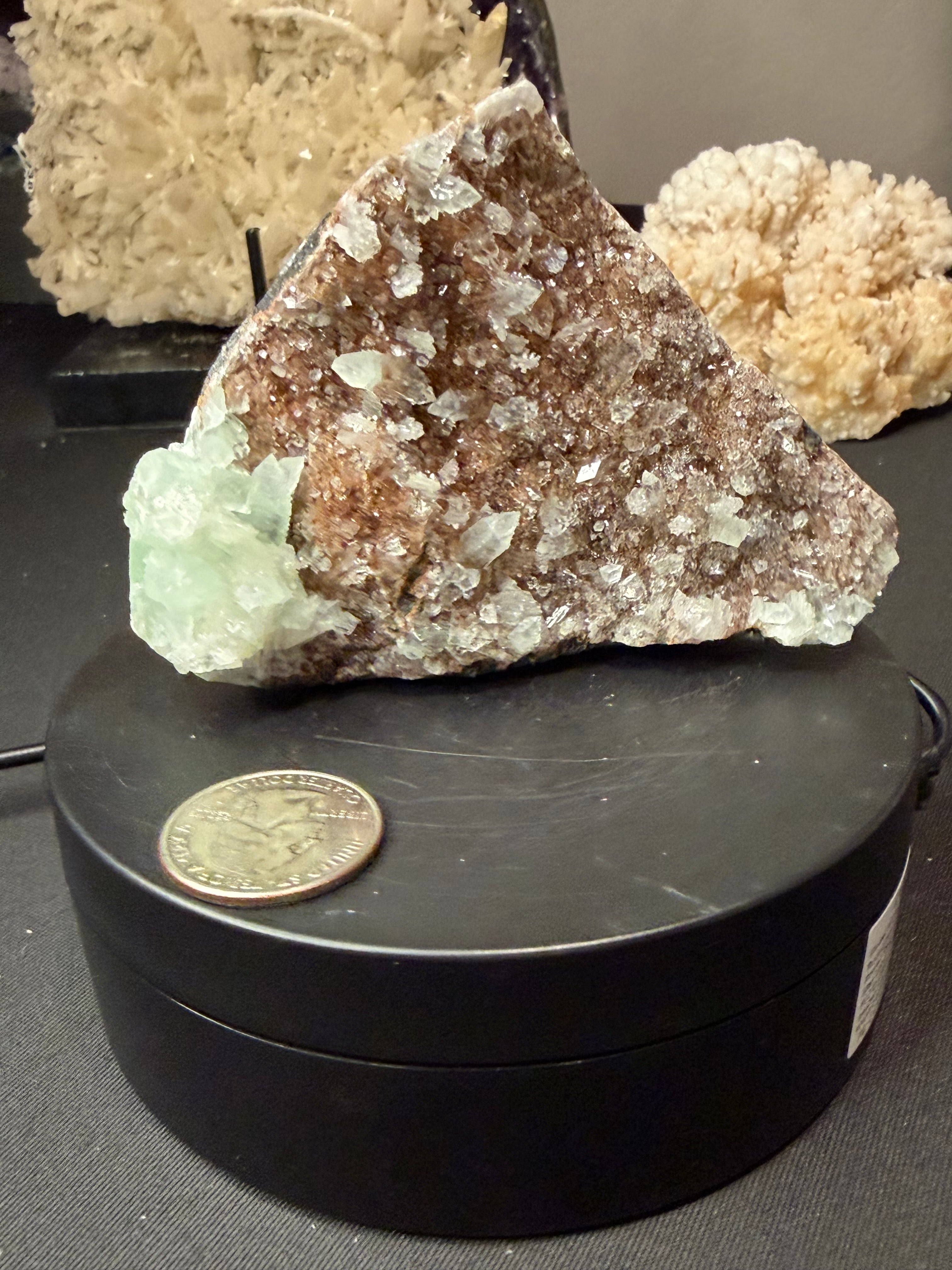 High Quality Green & Red Huelandite Specimen