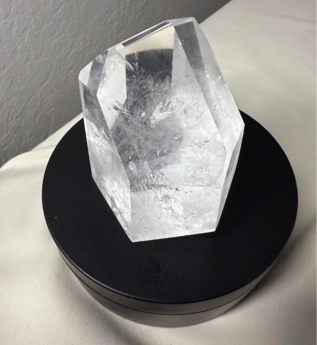 Clear Quartz Freeform with Rainbows