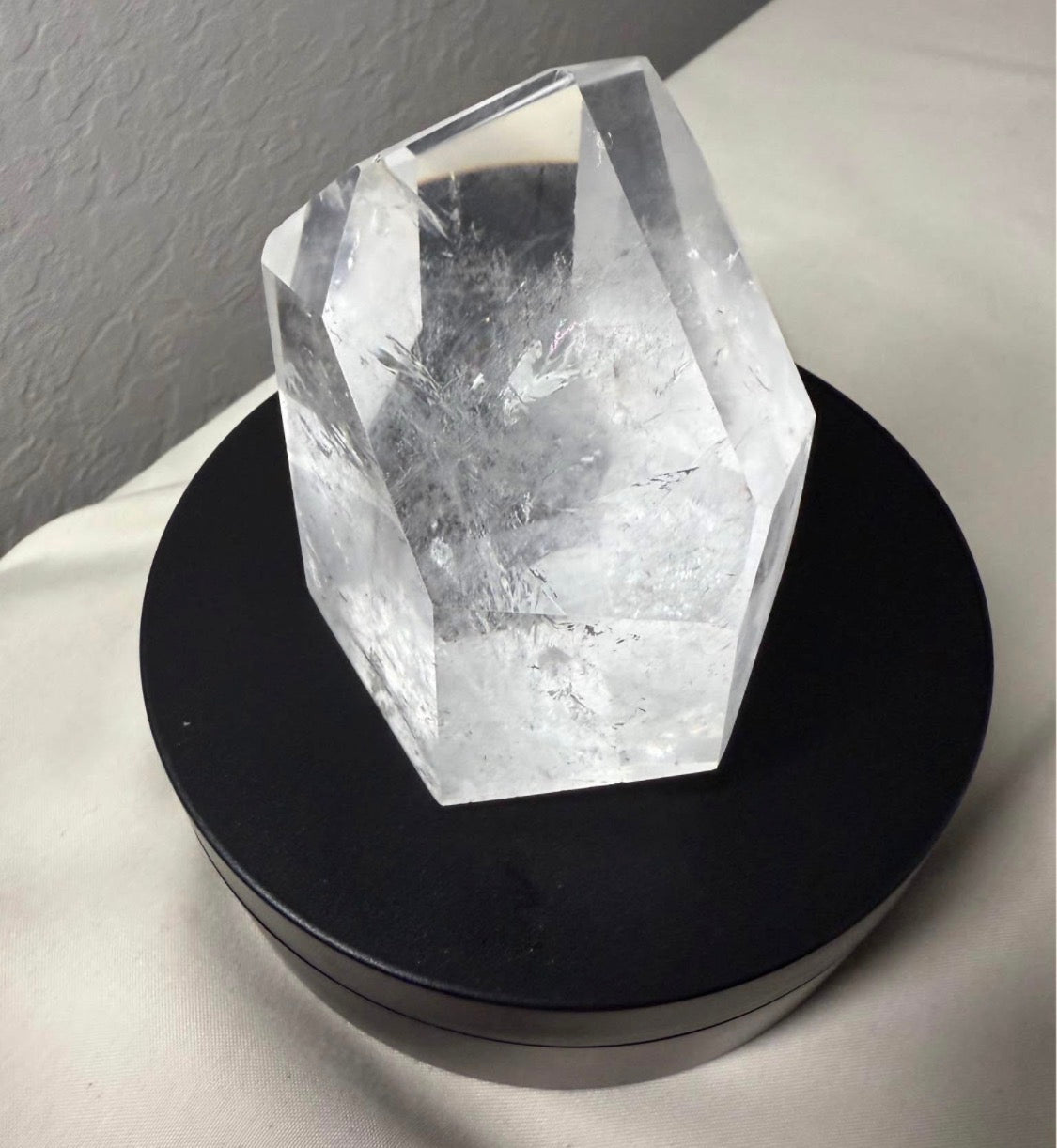 Clear Quartz Freeform with Rainbows