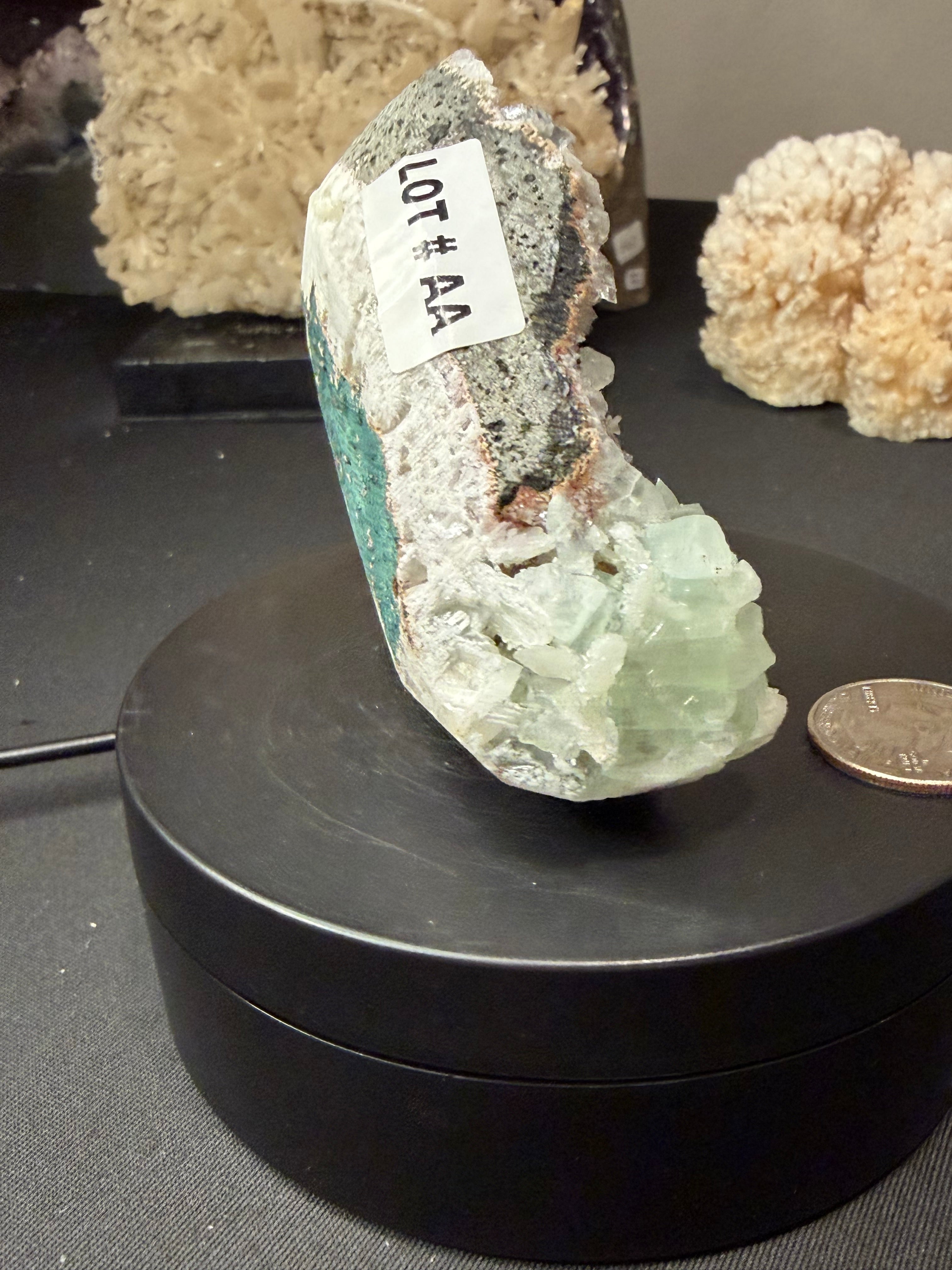 High Quality Green & Red Huelandite Specimen