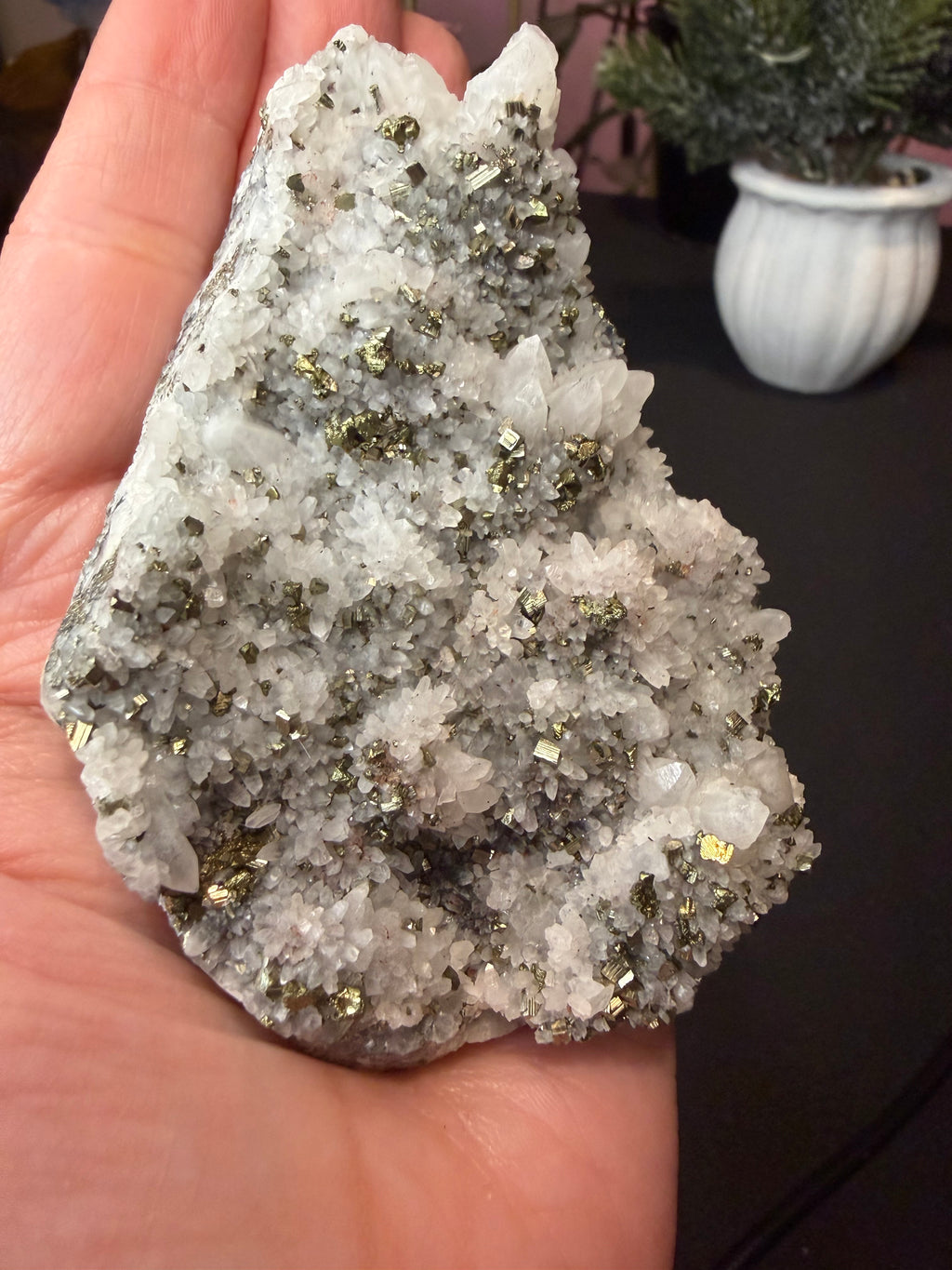 High quality Quartz with Pyrite Specimen