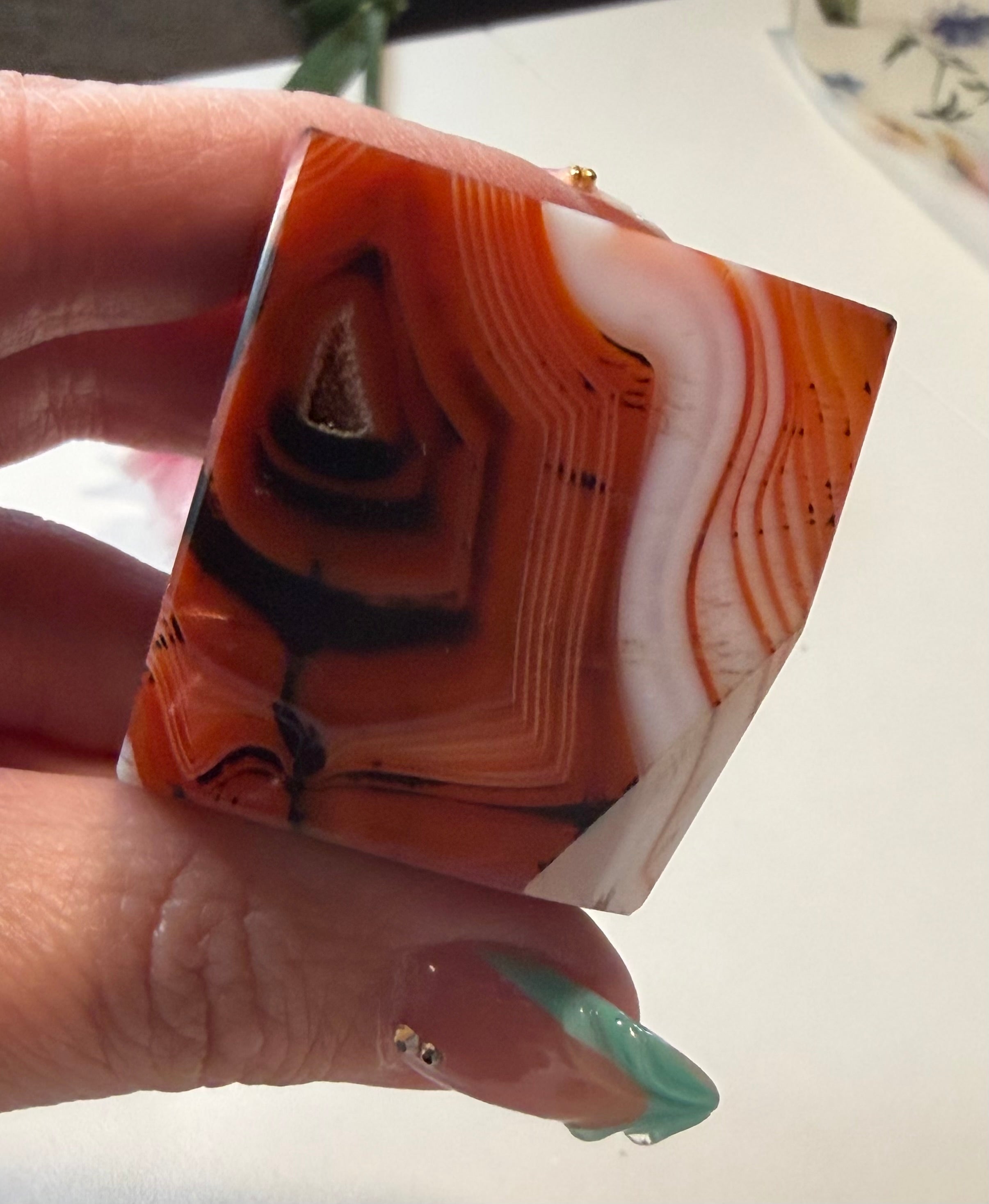 Natural Sardonyx Polished Cubes