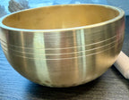 12cm Brass Singing Bowl + Wood Striker - New Sound Bowl Set