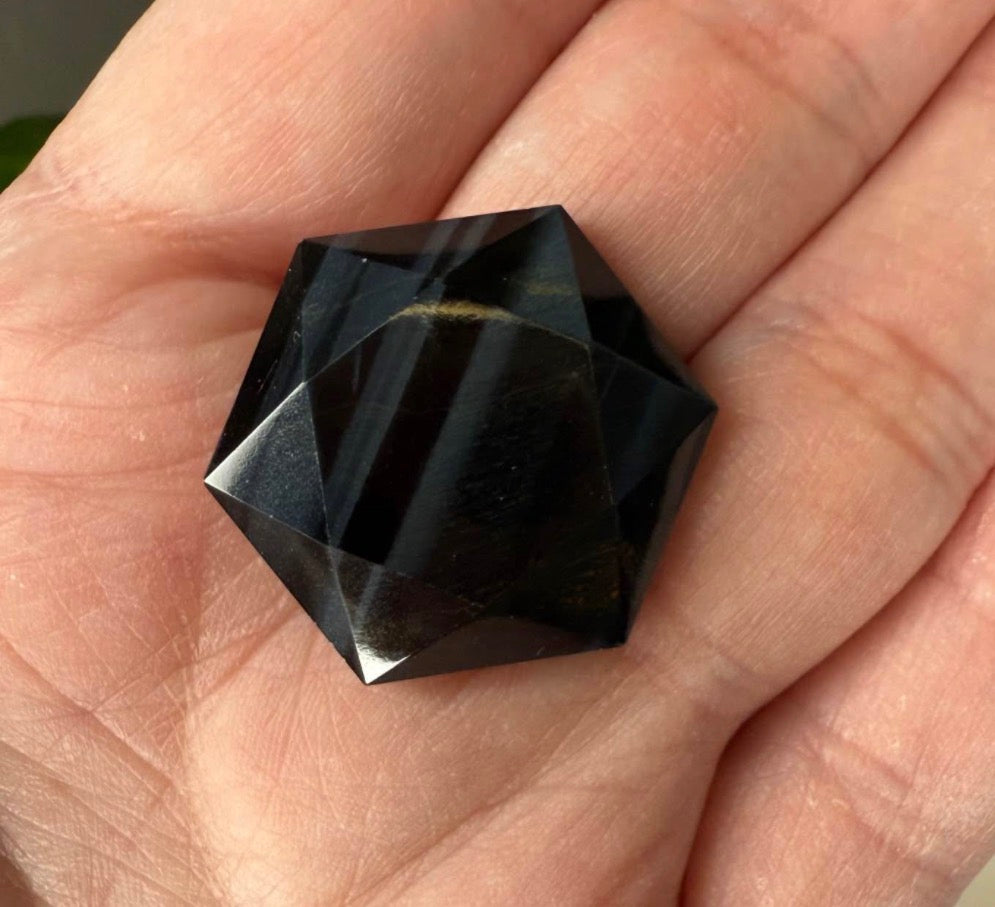 Blue Tiger's Eye Merkaba Star Crystal
