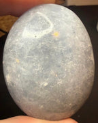 Blue Calcite Palm Stone