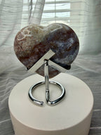 Polychrome Jasper Pastel Heart - 6.6 oz Stone Decor