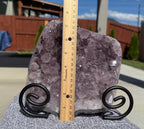 Gorgeous Natural Extra Large Purple Amethyst Display Slab with Coaxinite Inclusions- Statement Piece