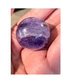 29mm AB Grade Russian Charoite Sphere - Purple Silky Crystal Ball with Stand