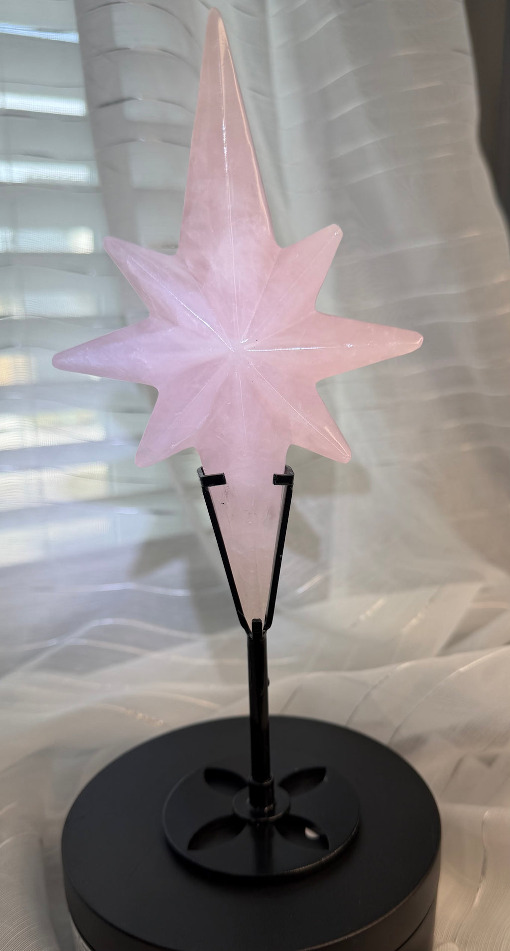 Rose Quartz Crystal North Star