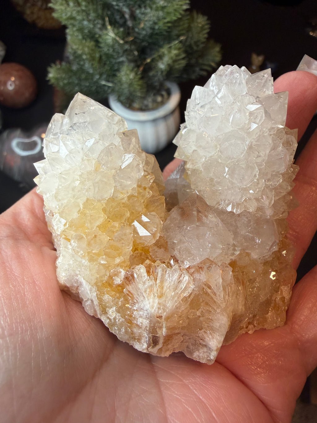 Sparkling Natural Spirit Quartz Cluster