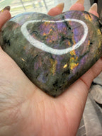 Labradorite Polished
Stone Heart 3.5" - Flashy
Iridescent Mineral
Specimen