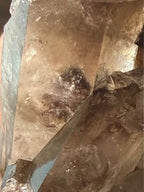 Natural Smoky Quartz Crystal Cluster on Stand
