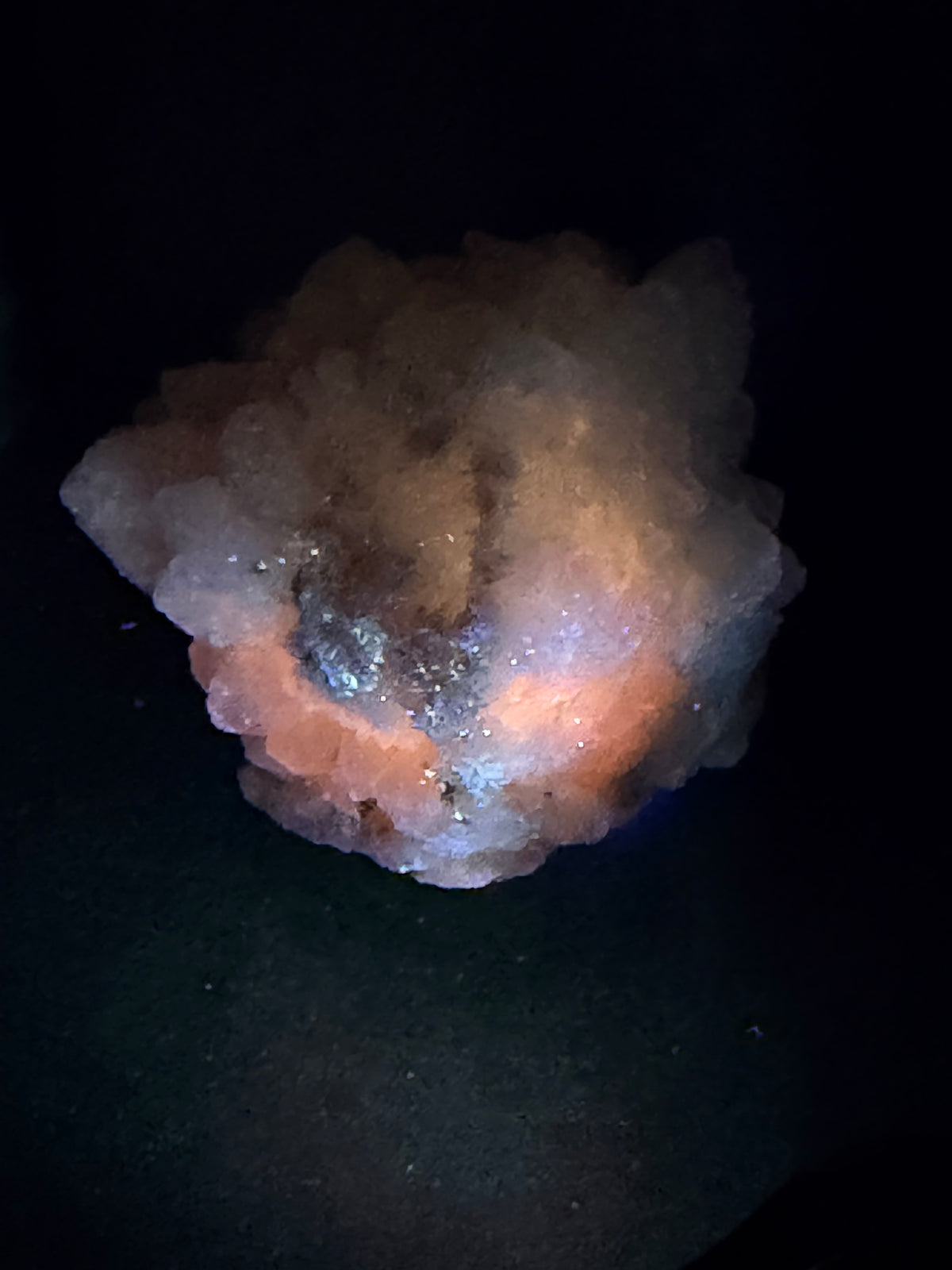 UV Reactive Moroccan Flower Quartz Crystal - 8.6oz