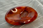 Carnelian Stone Trinket Tray Dish Bowl 4.5" - Polished Orange Crystal Trinket Tray