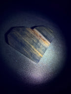 Blue Onyx Faceted Heart Carving
