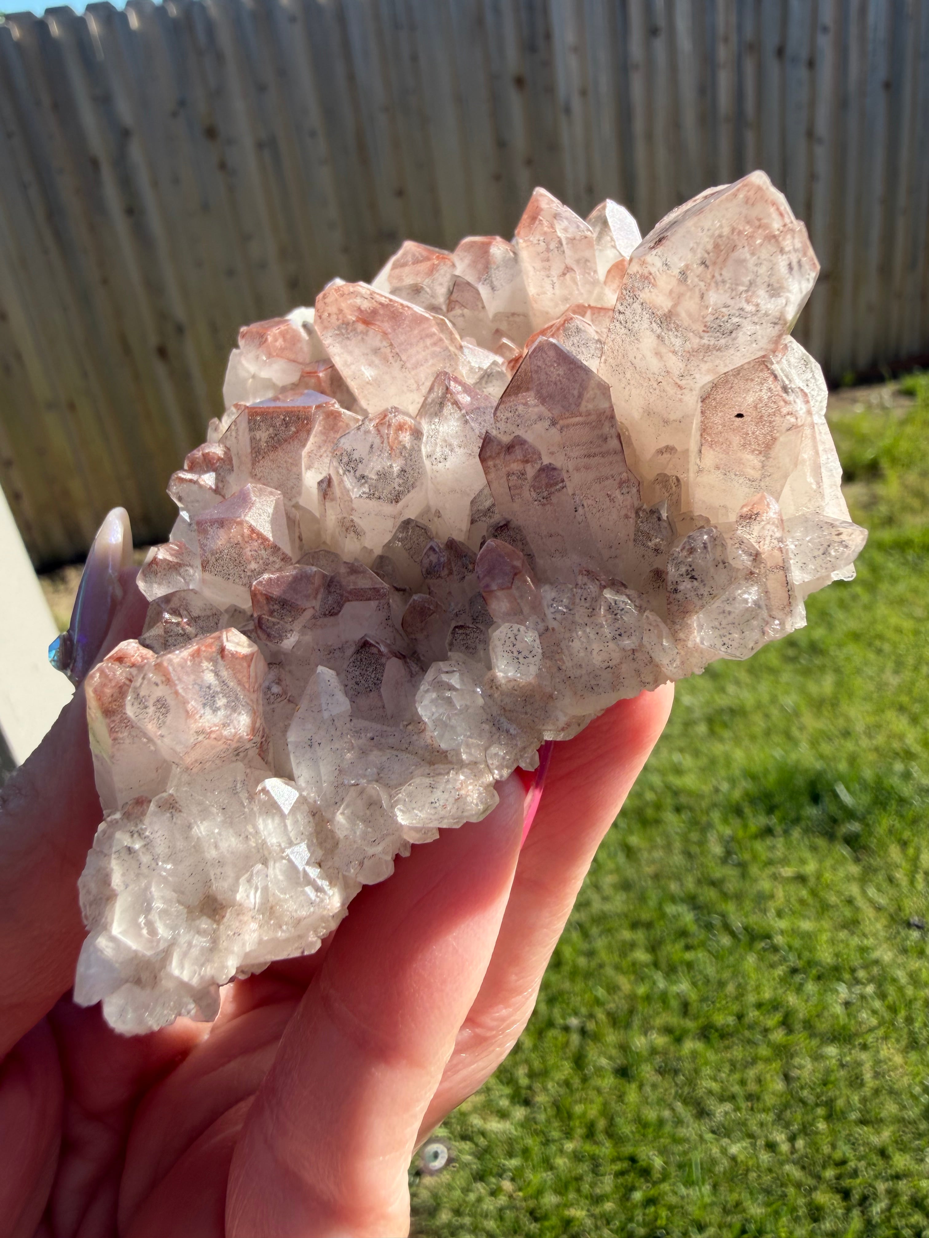 Brazilian Lithium Quartz Crystal Cluster