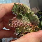 Bismuth Crystal Specimen 2.25" - Iridescent Metal Display Piece