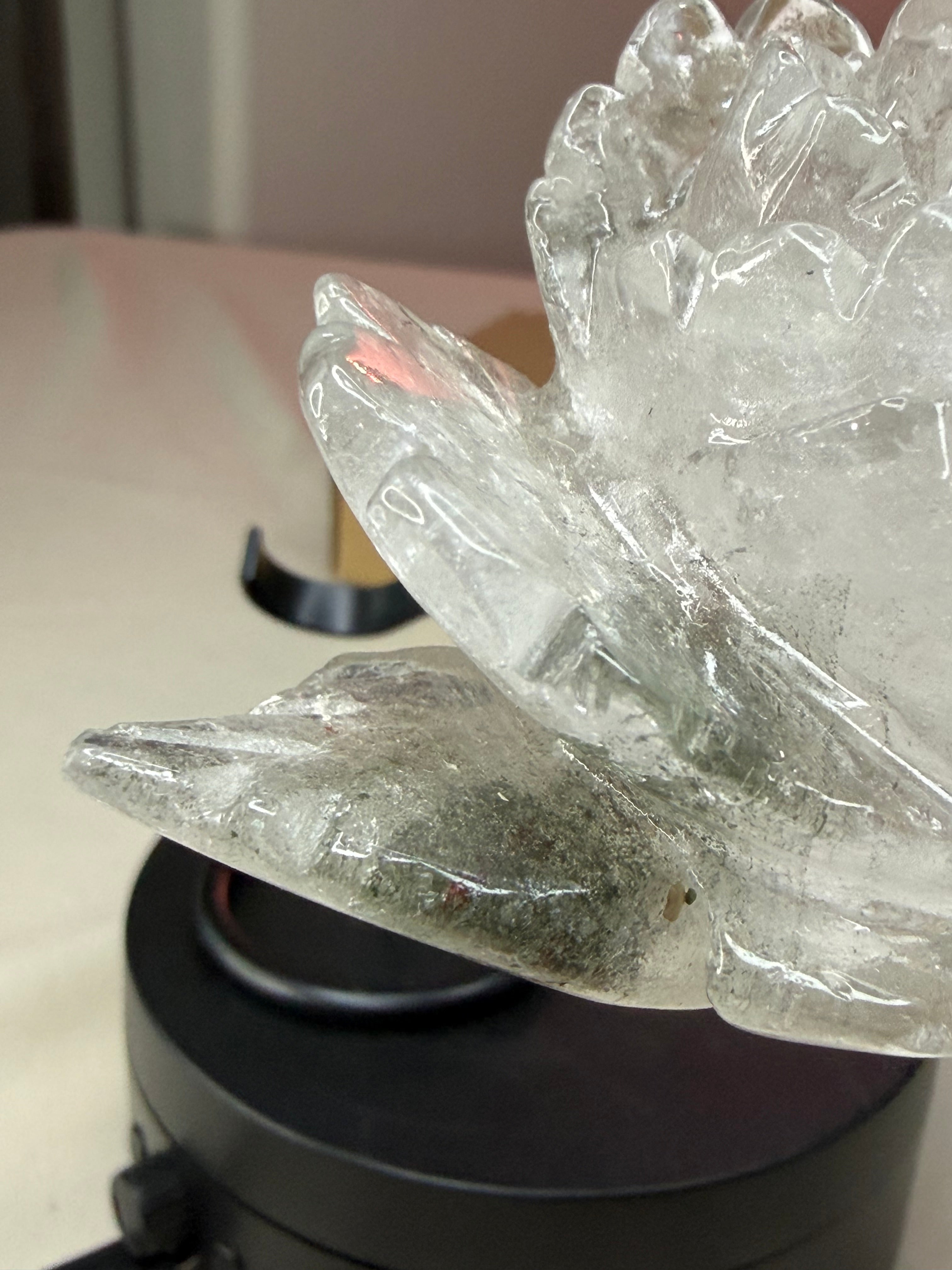 Garden Quartz Rose Crystal Carving