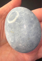 Blue Calcite Palm Stone