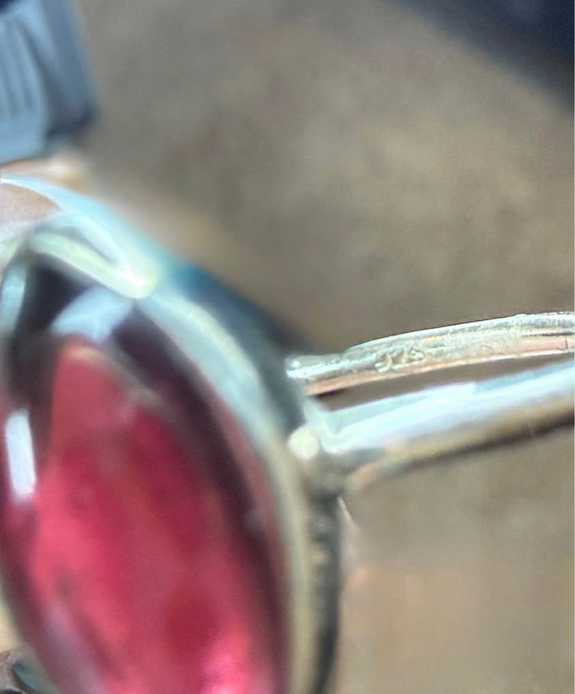 New Sterling Silver 925 Marquise Garnet Stone Ring