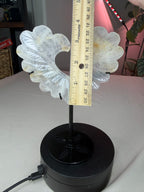 Hematoid Quartz Carved Wings on Stand