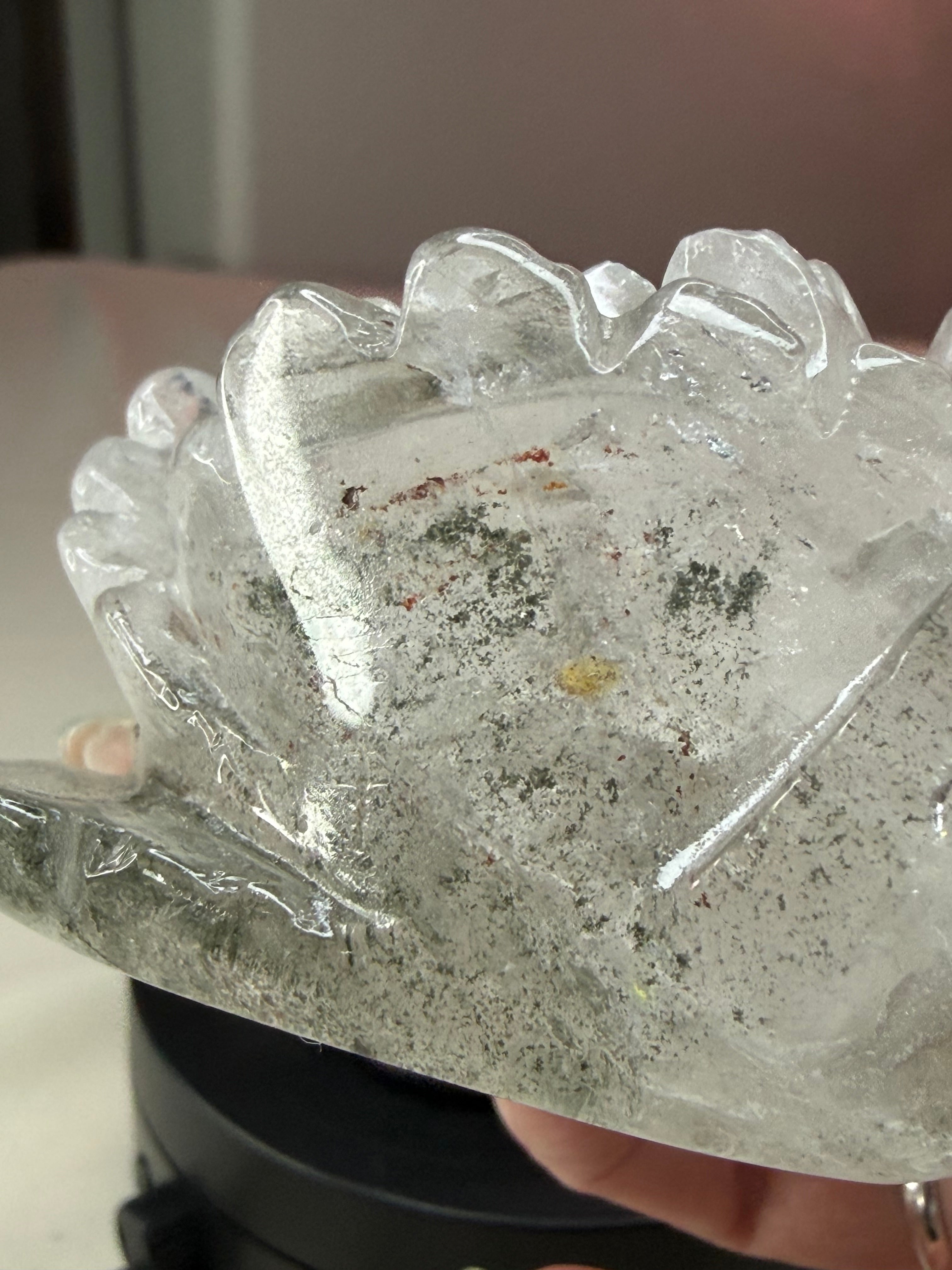 Garden Quartz Rose Crystal Carving