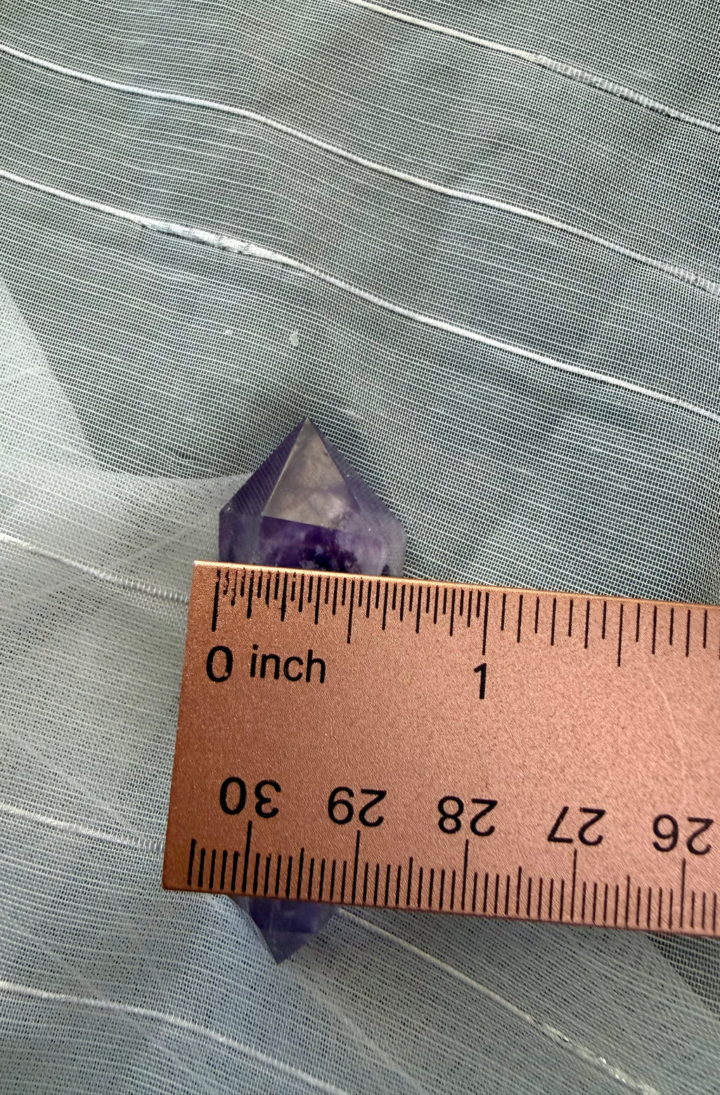 Double Terminated
Phantom Amethyst Crystal Point 2.5" - Polished Quartz