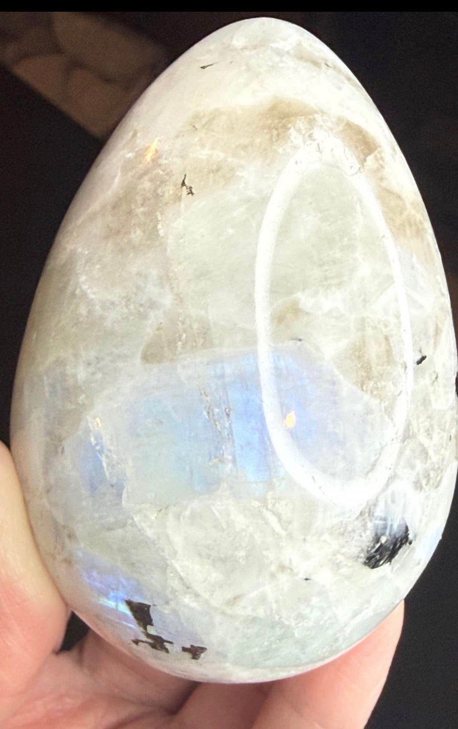 Flashy Rainbow Moonstone Egg!!