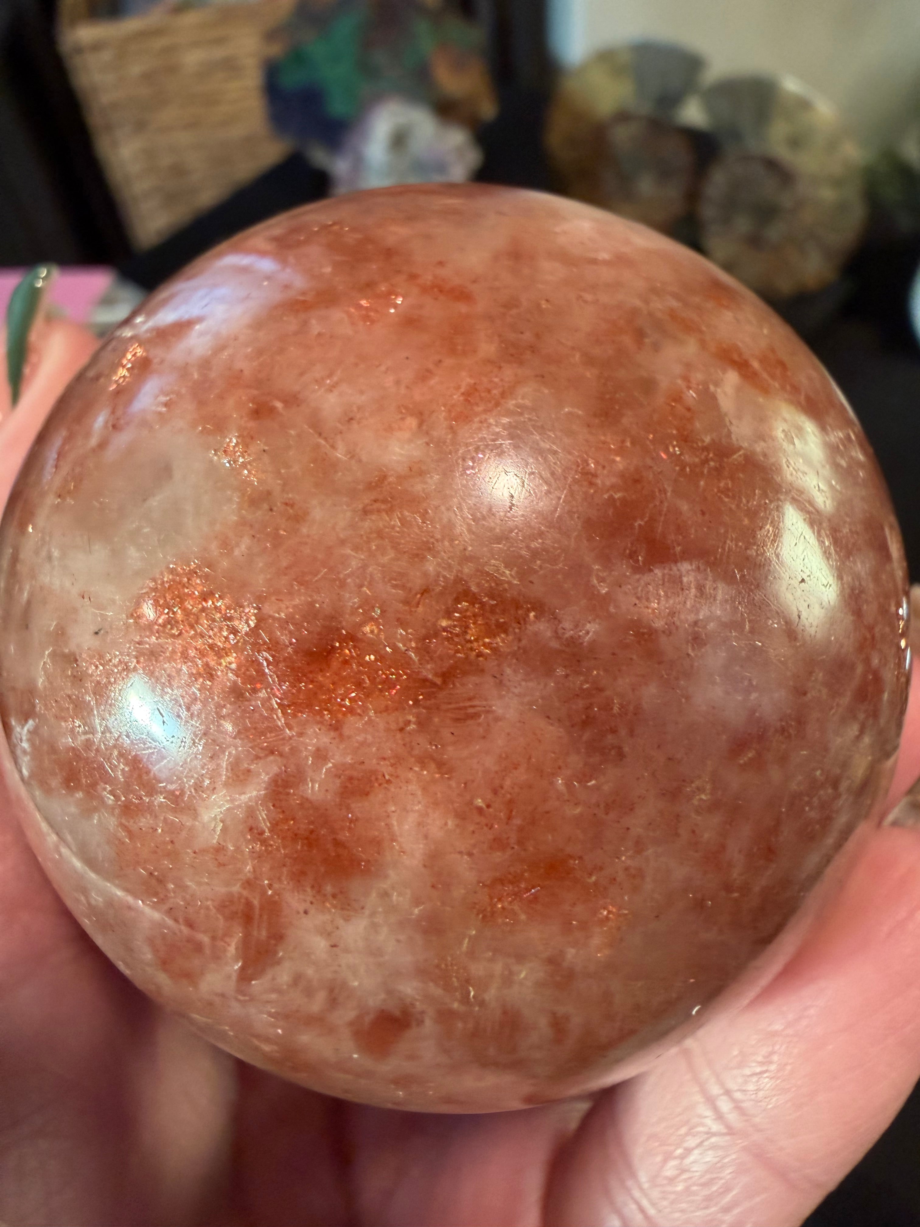 Shimmery Sunstone Sphere