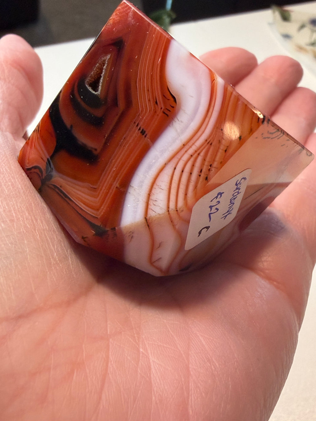 Natural Sardonyx Polished Cubes