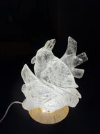 Gorgeous Hand Carved Clear Quartz Bird