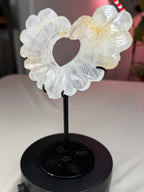 Hematoid Quartz Carved Wings on Stand