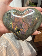 Labradorite Polished
Stone Heart 3.5" - Flashy
Iridescent Mineral
Specimen