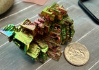 Bismuth Crystal Specimen 2.25" - Iridescent Metal Display Piece