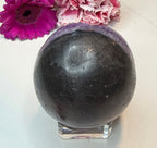 Amethyst ‘Pac-Man’ Geode Sphere with Stand - 60 mm