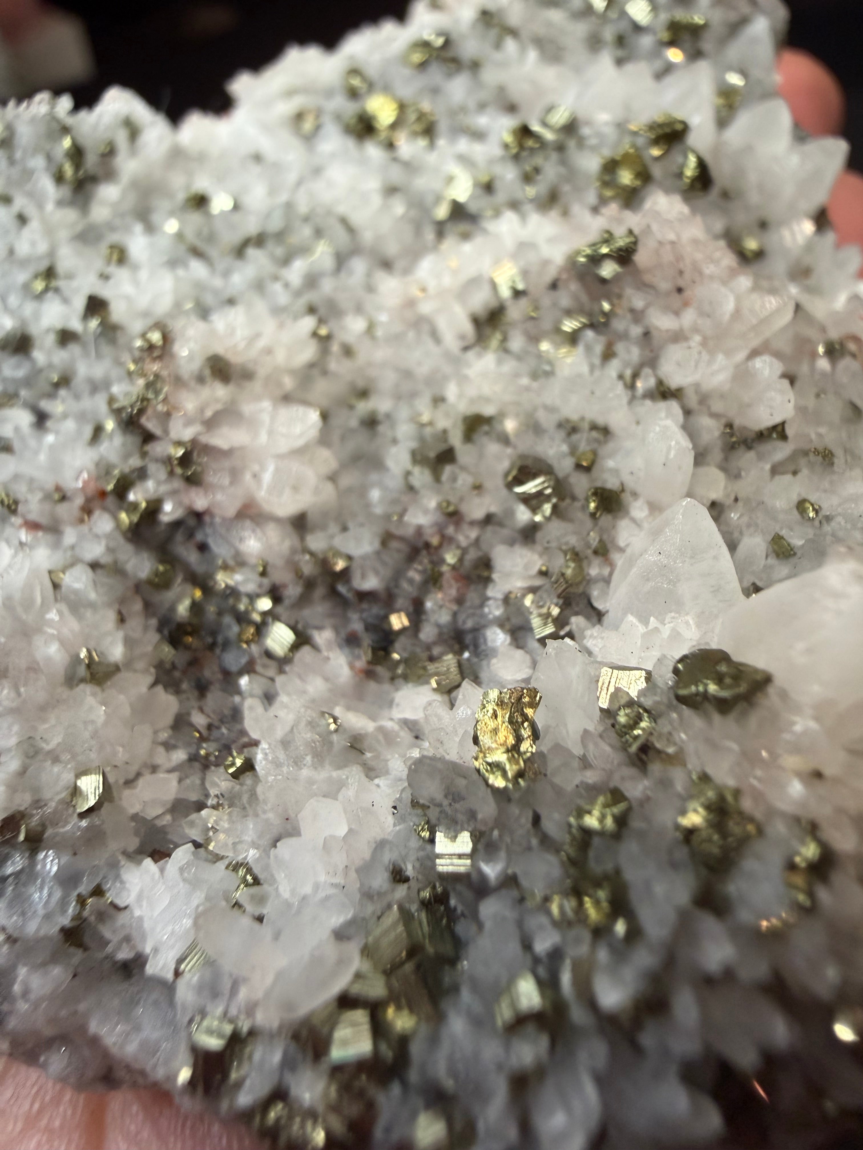 High quality Quartz with Pyrite Specimen