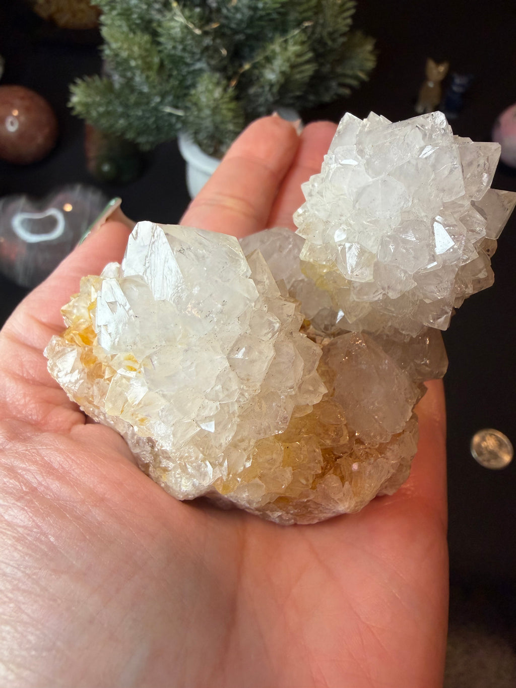 Sparkling Natural Spirit Quartz Cluster