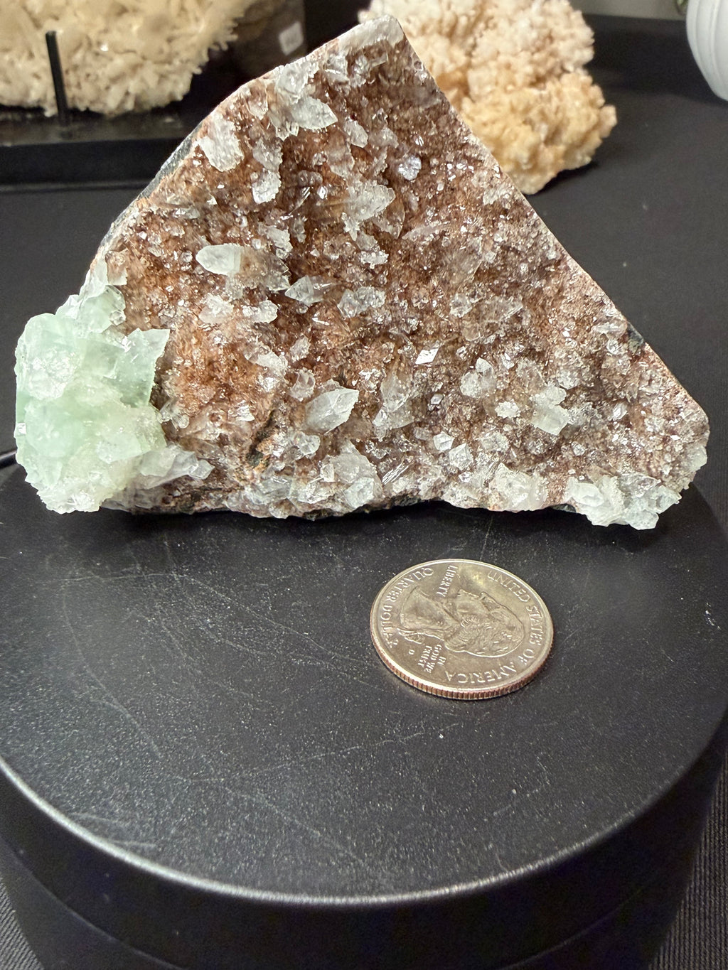 High Quality Green & Red Huelandite Specimen
