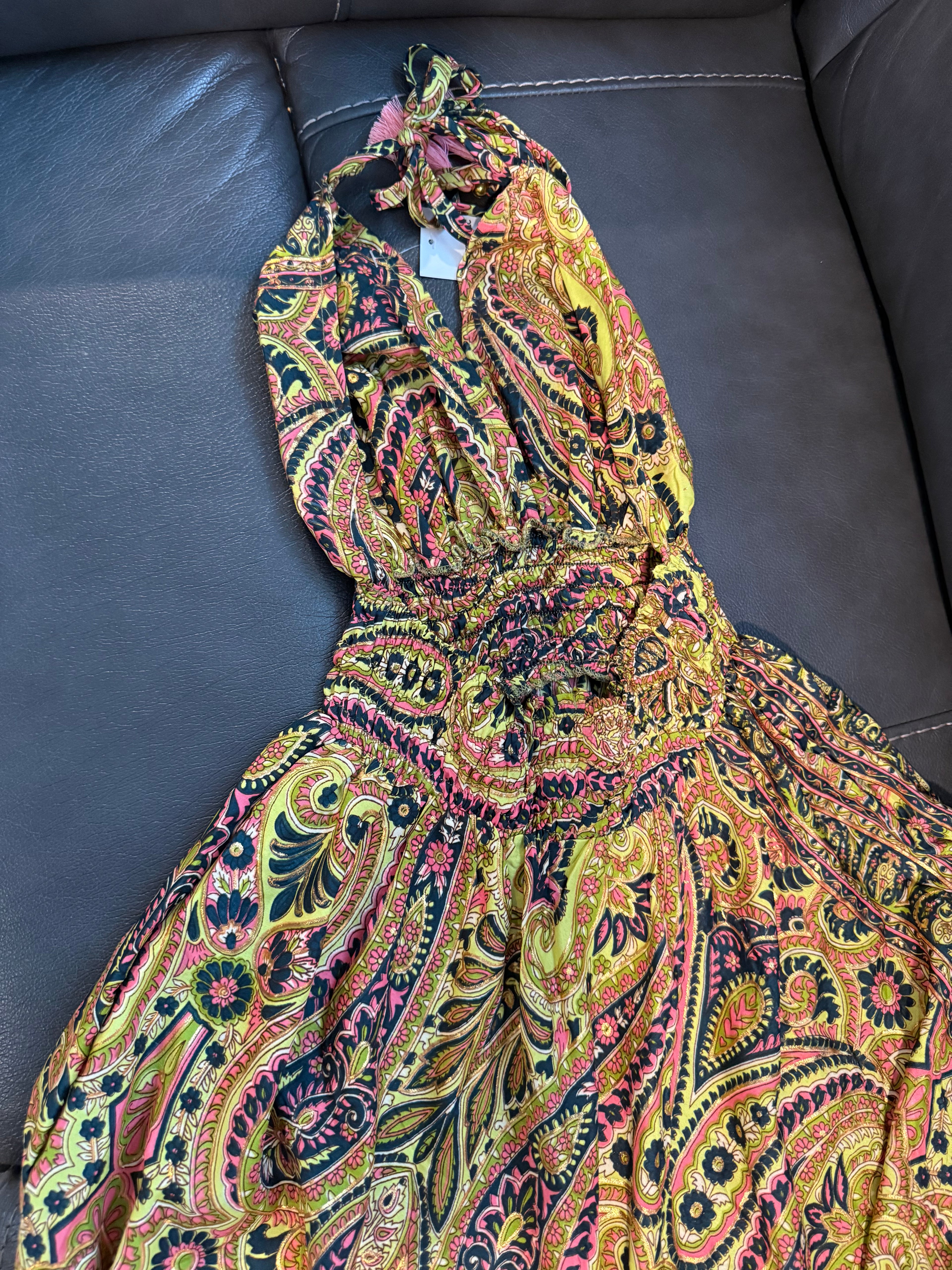 Gorgeous New Boho Backless Maxi Dress