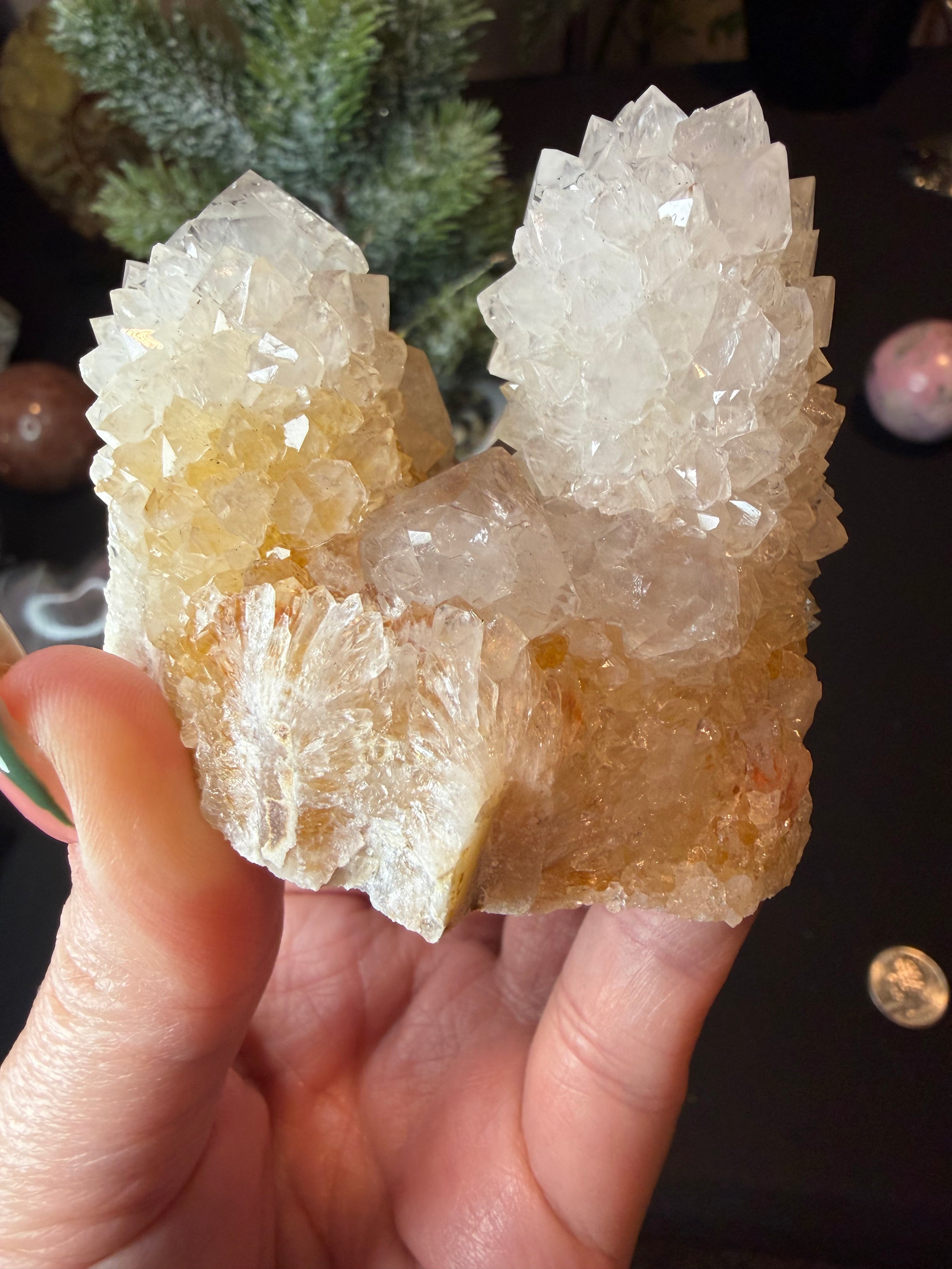 Sparkling Natural Spirit Quartz Cluster