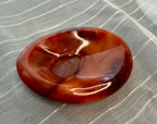 Carnelian Stone Trinket Tray Dish Bowl 4.5" - Polished Orange Crystal Trinket Tray