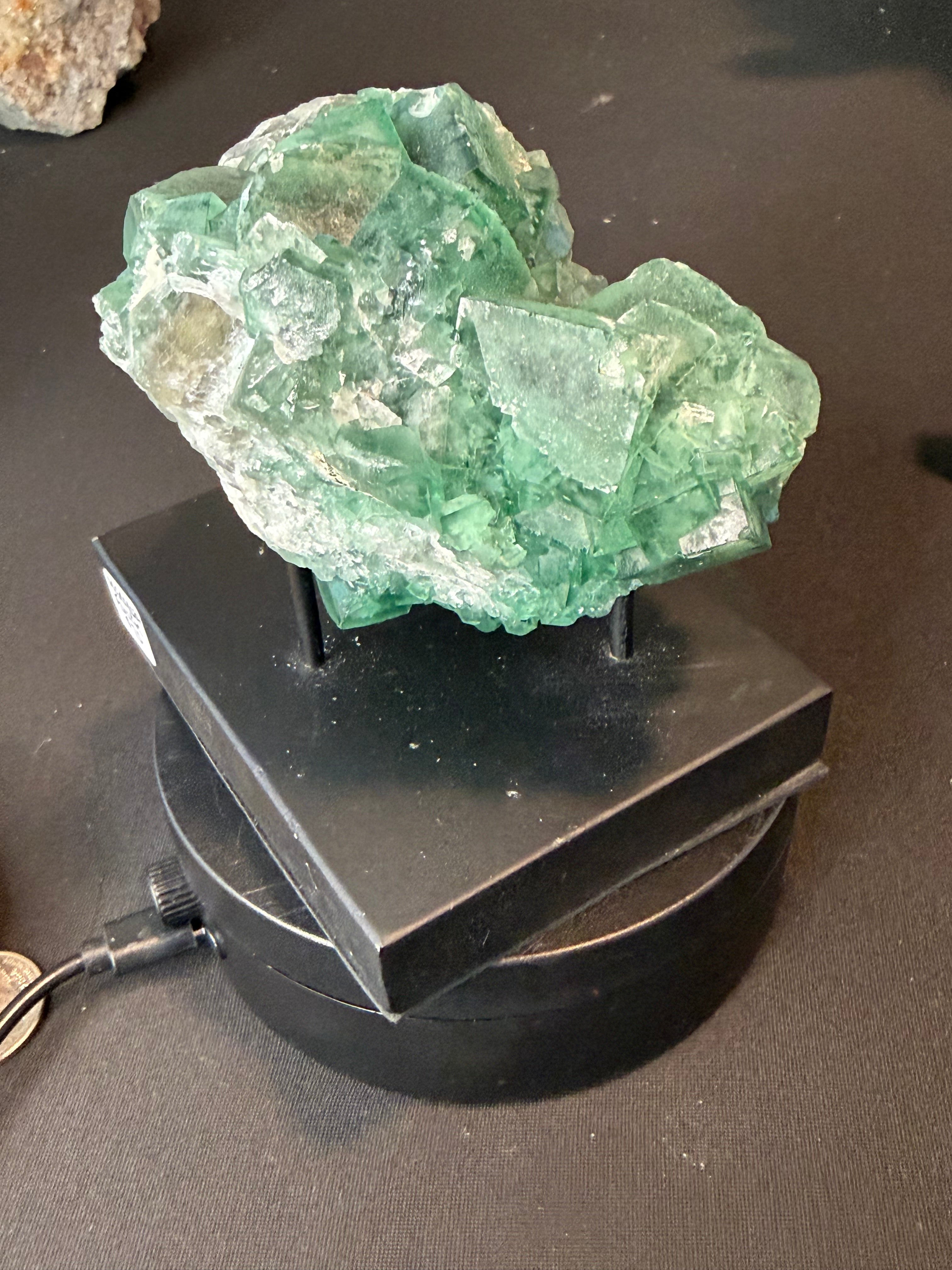 Stunning Green Fluorite Cluster – UV Reactive