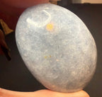 Blue Calcite Palm Stone