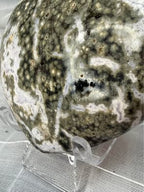 Large Ocean Jasper Heart Shaped Stone Display Piece 2.5" x 3"