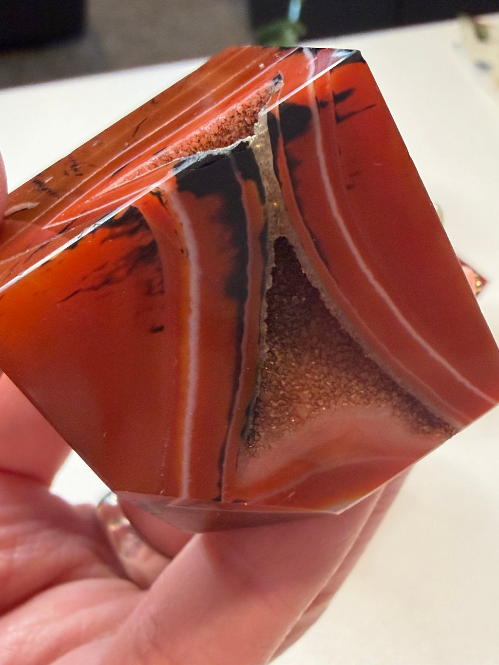 Natural Sardonyx Polished Cubes