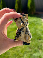 Natural Picture Jasper Frenchie Crystal Carving
