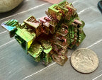 Bismuth Crystal Specimen 2.25" - Iridescent Metal Display Piece