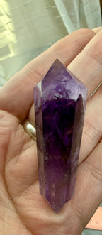 Double Terminated
Phantom Amethyst Crystal Point 2.5" - Polished Quartz