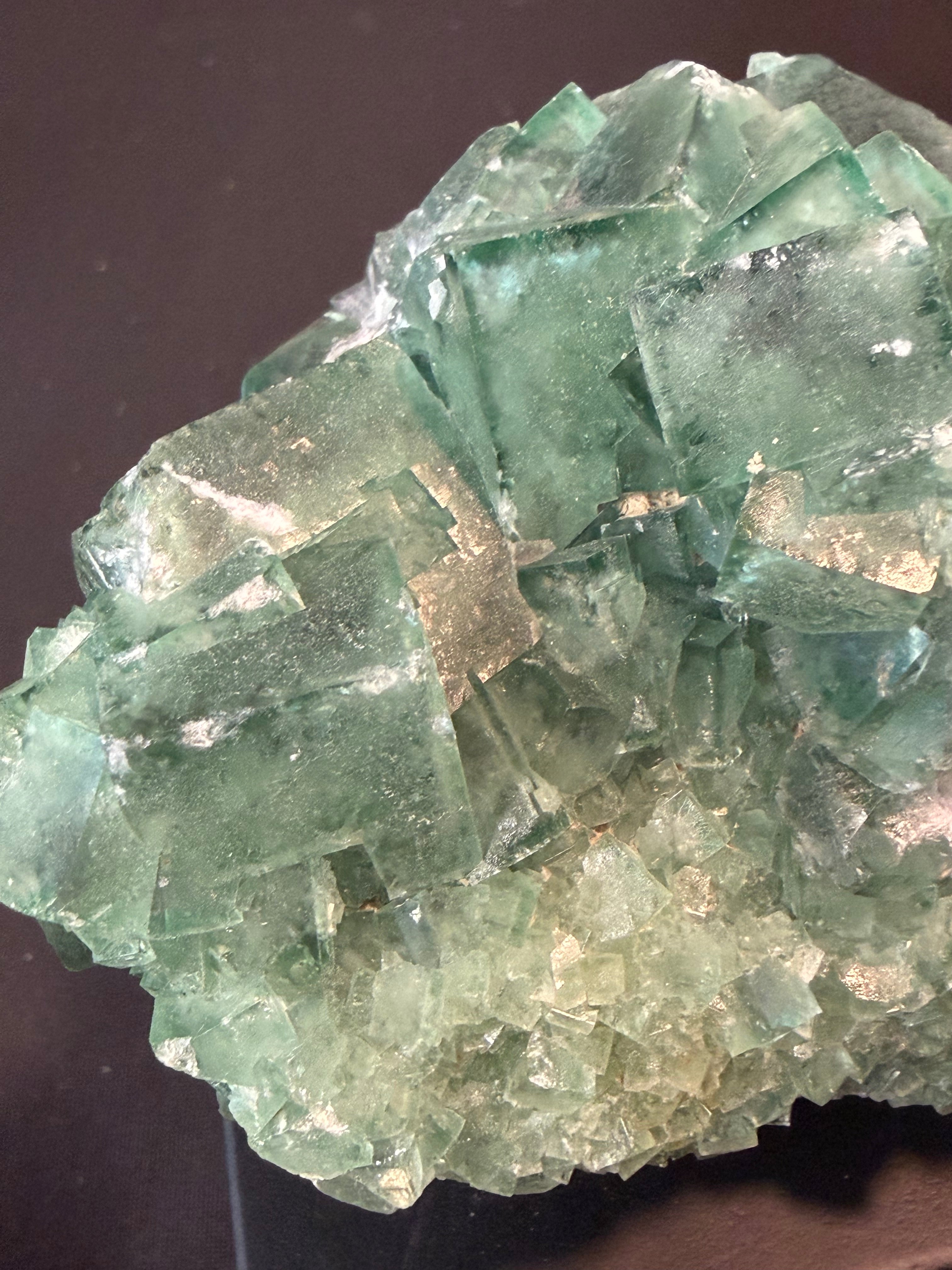 Stunning Green Fluorite Cluster – UV Reactive
