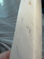 Polished White Druzy
Quartz Tower Obelisk -
Natural Mineral Specimen